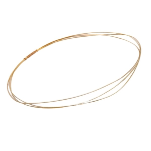 18K gold-plated copper wire for DIY jewelry making with fine hand-wrapped texture