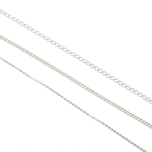 925 Silber Kreuzketten in drei Größen für DIY-Halsketten und Schmuckherstellung Zubehör