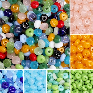 6x3mm Rondelle Wheel Glass Beads For DIY Jewelry Making Accessories Handmade Spacer Seed Beads For Bracelets Necklaces Crafting