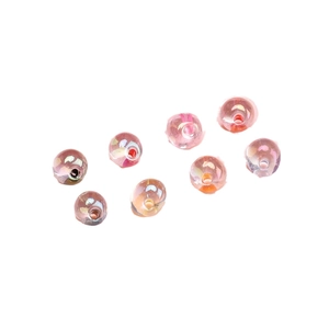 Irisierende rosa Glastropfenperlen 4mm für DIY-Schmuckherstellung und Bastelarbeiten