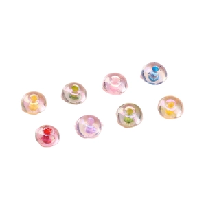 Colorful glass seed beads with internal tint for DIY jewelry making and handmade crafts