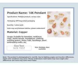 Detailed macro view of 14K gold plated copper pendants with resin jade insets for DIY jewelry