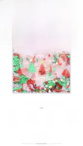 Detailansicht von Weihnachts-Pailletten für DIY-Kleidung und Dekoration Zubehör