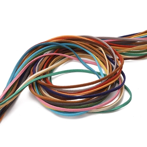 3mm colorful faux suede leather cord assortment for DIY jewelry making and braiding