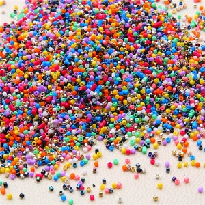 Colorful 2mm glass seed beads for DIY jewelry making and handmade bracelet accessories