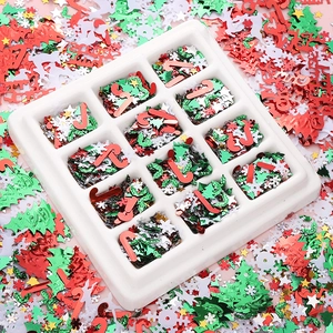 Weihnachten Gemischte Pailletten Konfetti Schneeflocke Weihnachtsbaum Rentier Stern Formen Für DIY Handwerk Kleidung Dekoration Party