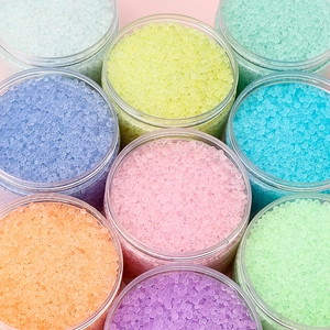 Cuentas de Vidrio Mate Macarrón Pequeñas Cuentas de Semilla Redondas para Hacer Joyas DIY Artesanía Decoración de Relleno de Caja de Cosméticos