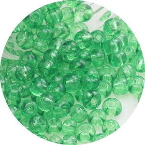 Bulk green transparent glass seed beads for DIY handmade jewelry and craft projects