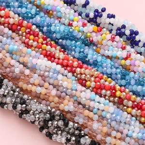 Perles de verre facettées 3mm pour création de bijoux DIY colliers bracelets faits main