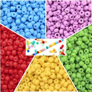 Kit de perles de verre colorées 2mm-4mm pour bijoux DIY et artisanat de colliers