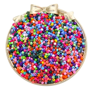 Perles de rocaille colorées en verre de 2mm 3mm 4mm pour bijoux DIY créatifs