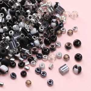 Premium Glass Seed Beads Dark Tone Loose Beads For DIY Bracelet Necklace Making Various Shapes Round Tubular Cube Beads Craft Supplies