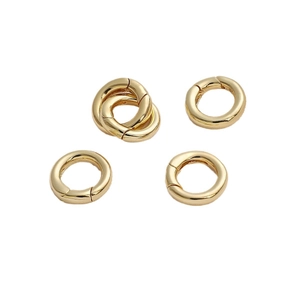 14k gold-filled 13mm spring ring clasp jewelry connectors for DIY necklaces and bracelets
