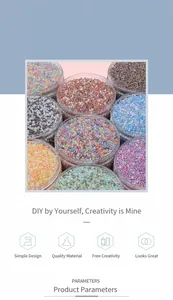 Macro detail of 4mm colorful glass seed beads set in a transparent storage container