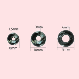 Acrylperlen mit Marmormuster in 8mm, 10mm und 12mm für die DIY-Schmuckherstellung