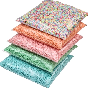 Mélange de perles en acrylique 3mm pour création de bijoux DIY en couleurs variées