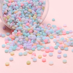 Perles de verre dépoli macaron 3x6mm pour bijoux et colliers faits à la main