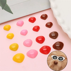Polished acrylic triangle safety noses for DIY stuffed toys in assorted vibrant colors