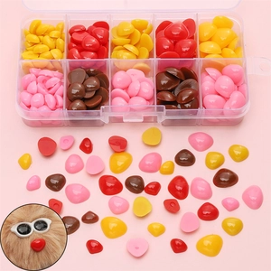 Triangle Acrylic Flat Back Doll Noses For DIY Handmade Plush Toy Safety Nose Craft Accessories Bear Animal Parts