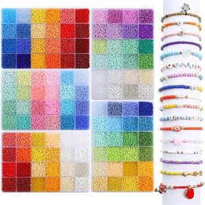 Handgemaakte Glazen Kralen Set Voor Sieraden Maken Multicolor Kleine Kralen Armband Ketting Accessoires Knutselmaterialen DIY Tool