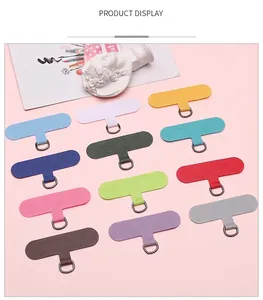 Detailansicht von 12 bunten Oxford-Stoff Handy-Lanyards Patches mit Metall D-Ringen