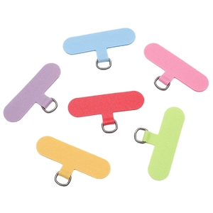 Oxford-Gewebe-Lanyard-Patches mit Metall-D-Ringen in sechs Farben für Taschenanhänger