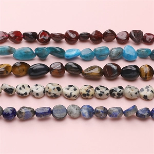 Assorted 5-8mm irregular natural stone beads for DIY jewelry making and crafts