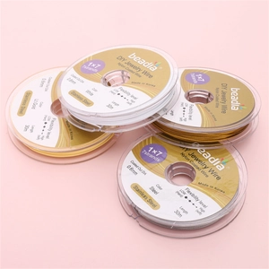 Rolls of 0.6mm 1x7 strand nylon coated stainless steel wire for DIY jewelry making