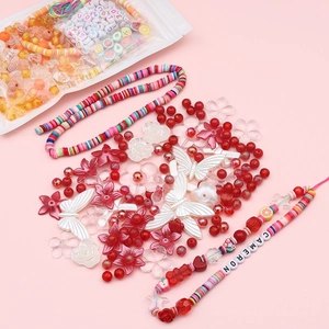 Kit perles DIY baroques colorées avec papillons en acrylique et cordon de téléphone