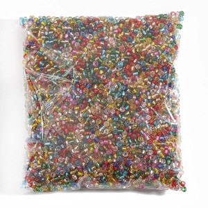 450g bulk pack of multi-color glass seed beads for DIY jewelry and beaded crafts