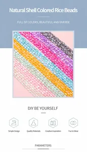 Makroaufnahme ovaler 3x5mm lila Naturmuschelperlen für DIY-Schmuckherstellung Zubehör
