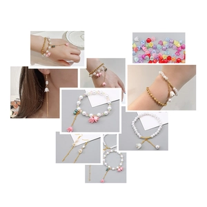 Mini cuentas de lirio de los valles en acrílico y colección de accesorios para joyería