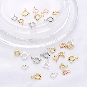 Cierres de resorte chapados en oro de 14K y 18K para la creación de joyería artesanal