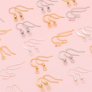 Assortiment de crochets de boucles d'oreilles DIY en or, argent et platine pour bijoux