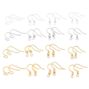 Détails de 16 paires de crochets d'oreilles DIY dorés et argentés dans différents styles
