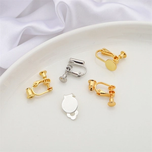Metal DIY Spiral Earring Converter Accessories Electroplated Gold Silver Ear Clip For Non Pierced Ears Jewelry Findings