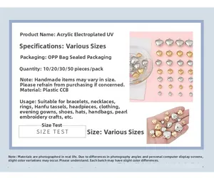 Detailed view of CCB heart charms in gold and silver plating for DIY jewelry projects