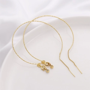 14K Gold gefülltes verstellbares Schlangenarmband mit funkelnder Diamantschliff-Textur