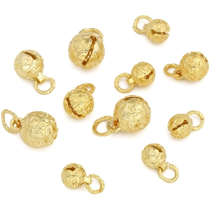 18K Gold Plated Copper Tiger Head Bell Pendant Hollow Out Star Cloud Charm For DIY Jewelry Making Bracelet Necklace Accessories