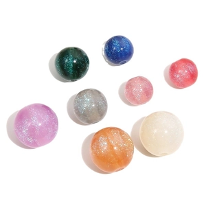 Dreamy starry sky gradient resin mermaid beads for DIY jewelry making in eight colors