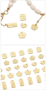 Dettagli di ciondoli a cuore in oro 14K per la creazione di gioielli fai-da-te