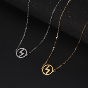 Nordic Viking 18K gold and silver stainless steel Rune pendant necklaces set