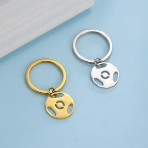 Barbell Weight Plate Keychain Stainless Steel Fitness Jewelry For Gym Lovers Workout Accessory Individual Metal Key Ring