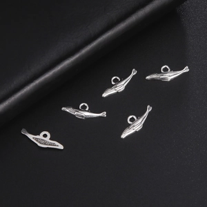 Walform Edelstahl DIY Anhänger Schmuckzubehör Tier Wal Muster Hängende Charms Für Das Basteln Und Herstellen