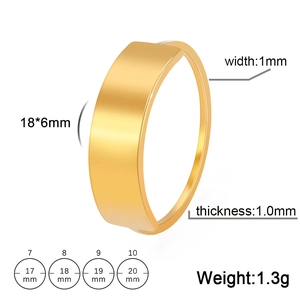 Dettaglio anello in acciaio inossidabile lucido con faccia rettangolare 18x6mm