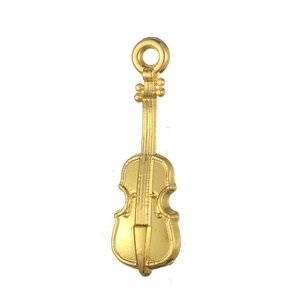 Vintage Alloy Violin Shape Pendant Charms For DIY Jewelry Making Necklace Bracelet Antique Silver Gold Plated Accessories