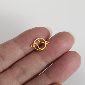 Connecteur de bijoux tennis en acier inoxydable doré pour colliers et bracelets DIY