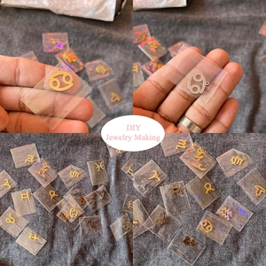 Pendentifs signe du zodiaque en or 18 carats pour création de bijoux DIY et colliers