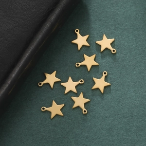 Minimalistische Roestvrijstalen Sterhangers Voor DIY Sieraden Maken Sterbedels Voor Ketting Armband Modeaccessoires