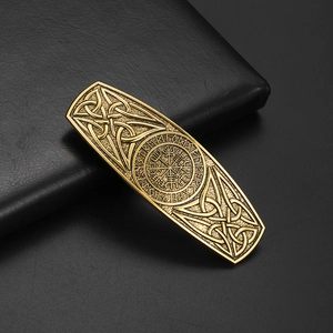 Vintage Viking Vegvisir Rune Hair Clips For Women Alloy Nordic Celtic Knot Compass Hairpin Hair Accessories